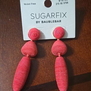 BaubleBar Coral Dangle Earrings
